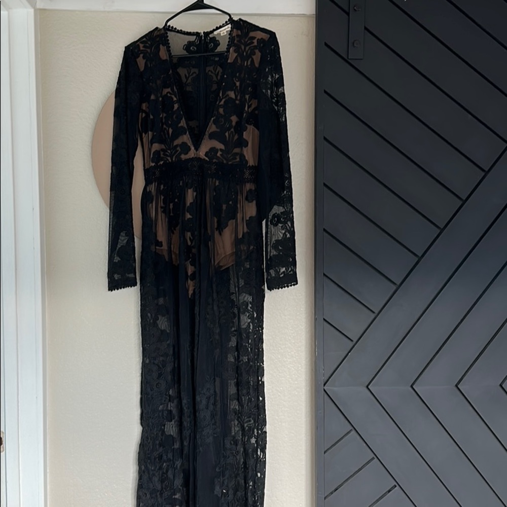 Gently used for love and lemons lace, mesh dress.
